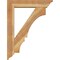 Ekena Millwork Balboa Traditional Rough Sawn Bracket w/ Offset Brace, Western Red Cedar, 6"W x 26"D x 34"H BKT0604X26X34BOA01RWR - alternate 2